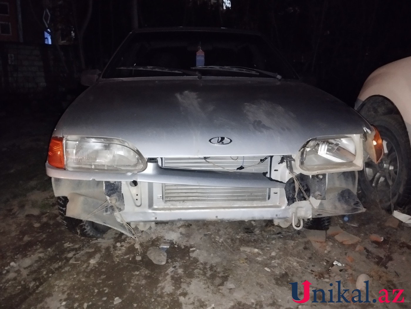 Xaçmazda təcili yardım maşını qəzaya düşdü (FOTOLAR)